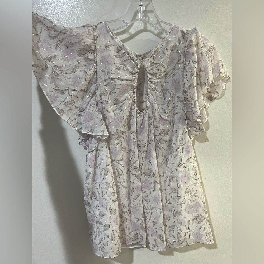 Rebecca Taylor size 12 keyhole blouse